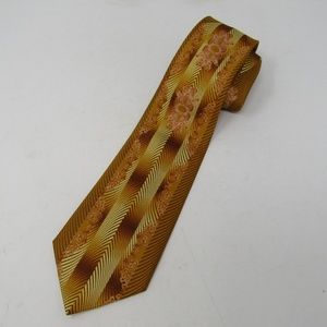 Fratello Hand Made Polyester Tie Gold